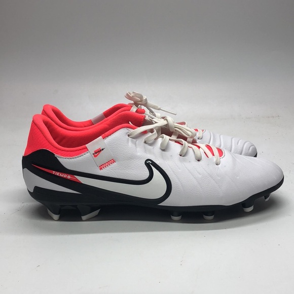 Men’s Nike Legend 10 Academy FG/MG White/Crimson DV4337-100 USED Tried On sz 9 - Picture 2 of 12